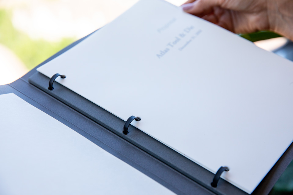 Estate planning folders with 3 ring binder